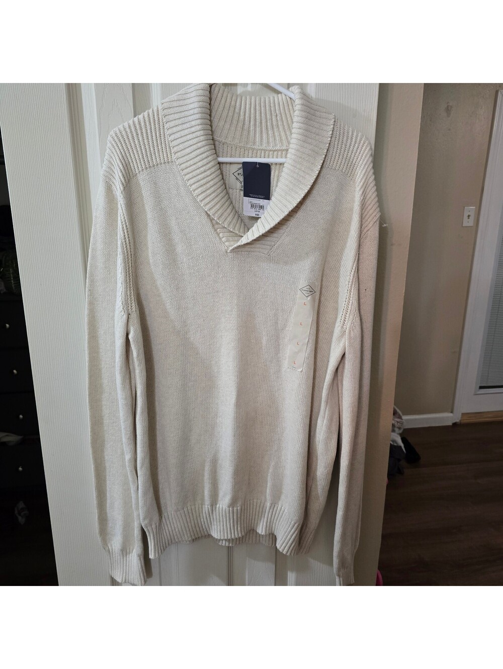 St. John’s Bay Men’s Shawl Collar Sweater – Large – New With Tags